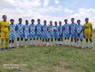 Tim Persikoba U-15 saat bertanding di Mojokerto